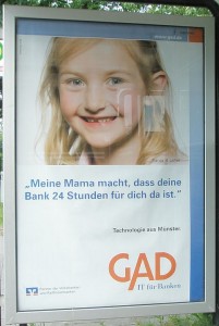 Zahnlücken in der Werbung