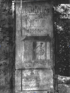 Werbung für eine Weinstube im Pompeji 79 vor Christus