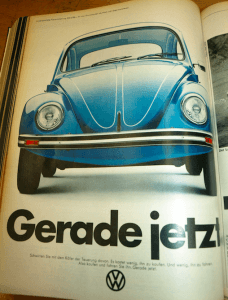 VW-Werbung 1974 - "Gerade jetzt"