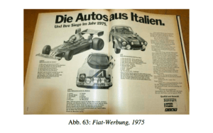 FIAT Werbung, 1975