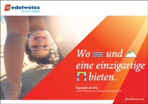Werbung Edelweiss Air (Schweiz)