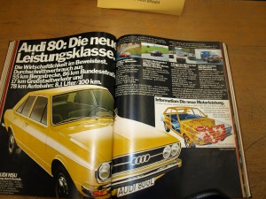 Leitbilder - AUDI Werbung mit Aussage, 1973